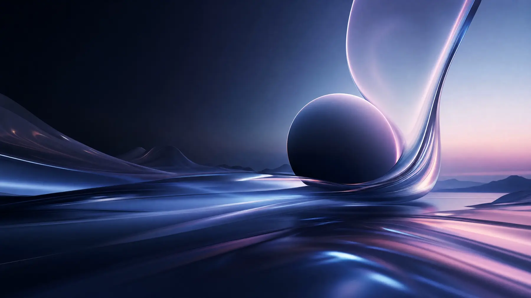 Abstract reflective landscape
